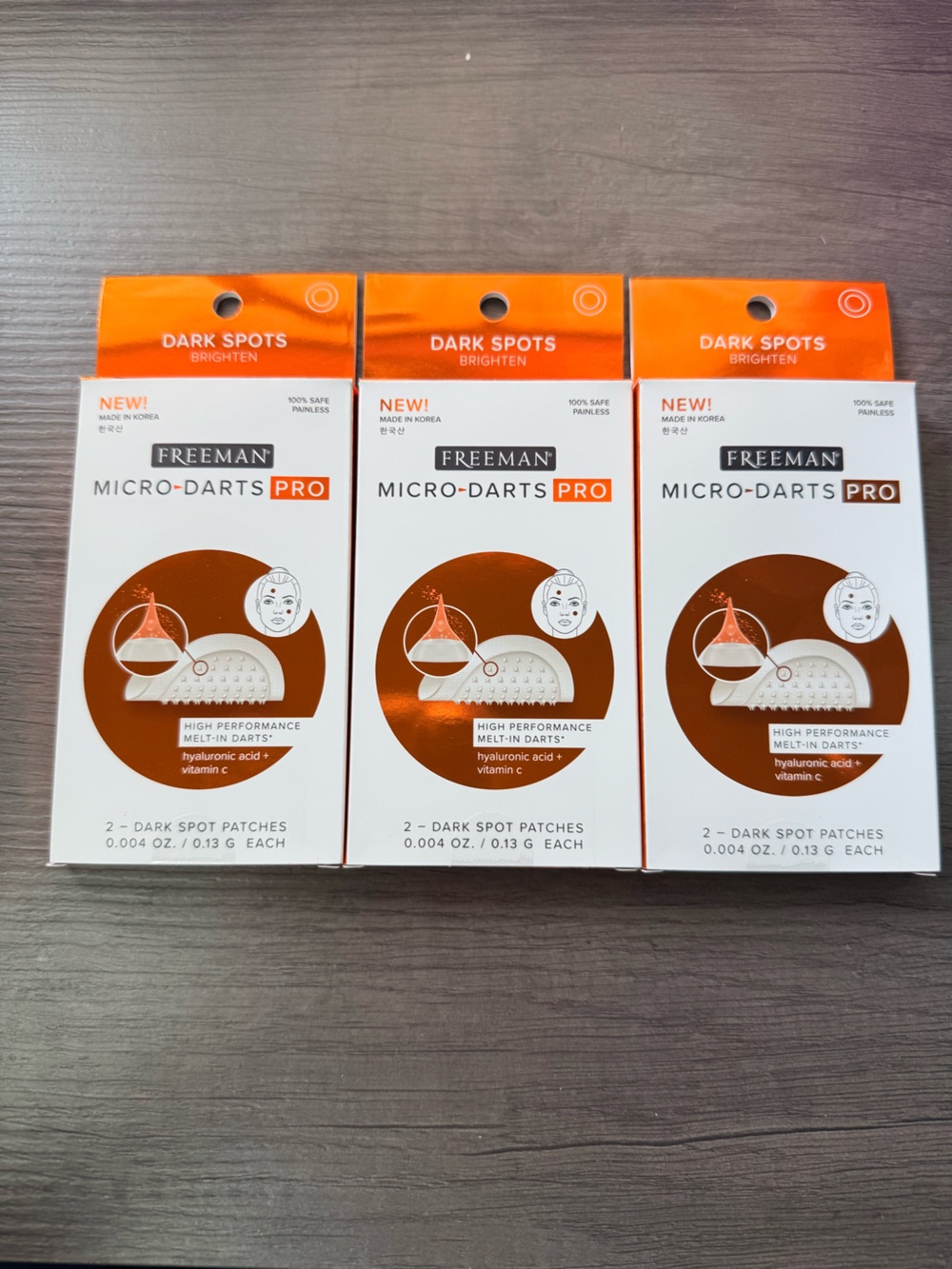 Freeman Micro-Darts Pro Dark Spot Patches - 2 Per Package and this has 3 package
